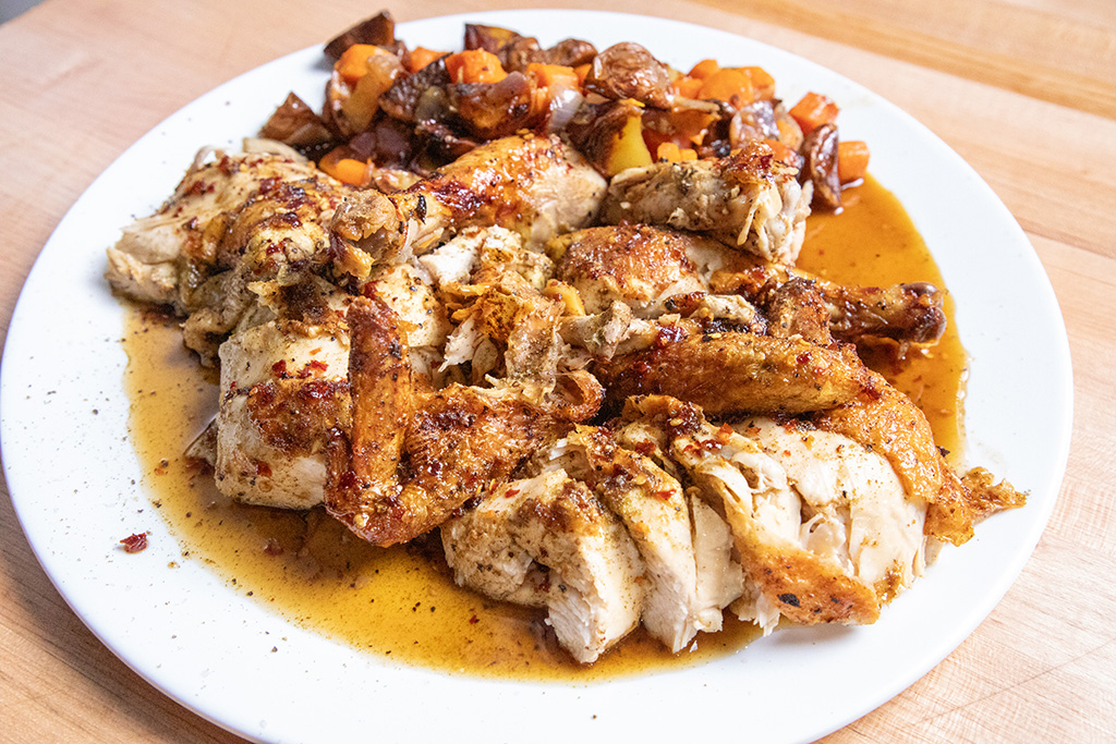 Beer Can Glazed Chicken 